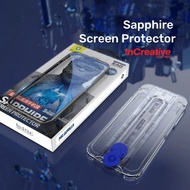 Blueo Sapphire clear Screen Protector compatible for iPhone 15 14 16 pro max 15pm 14p 16pm full cove