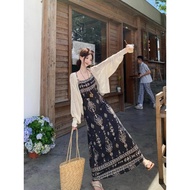 Bohemian Ethnic Style Suit - Holiday Floral Layered Outfit for Women