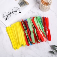 Mary 100PCS Mainan Baling-Baling Capung Bambu Terbang Multicolour Lucu