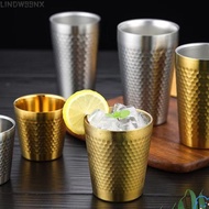 LINDW99NX Double-Wall Beer Cups, Anti-scalding Stainless Steel Cold Water Drinks Cup,  Keep Cold Ham