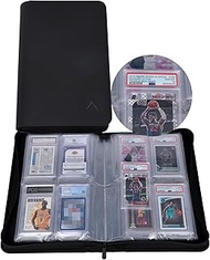Alteagle 4-Pocket Black Graded Card Binder, Fits 48 PSA, CGC, CSG, FGS & FCG Slabs