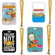 Kawaii Card Holder with lanyard keychain strap Ezlink cardholder kids gift Garfield