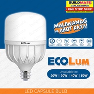 ECOLUM LED Capsule Bulb Daylight 20W  30W  40W  50W SOLD PER PIECE BUILDMATE