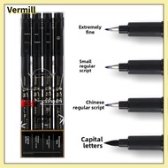 VERMILL 4PCS Regular script Calligraphy Brush Pen Set Calligraphy Tombow Style Brush Pen  Writing Of