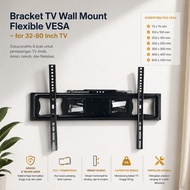 Taffware Flexible VESA 600x400 Wall Mount TV Bracket for 32-80 Inch TV - KM-G56
