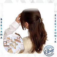 FY Gallery 4.5CM Hair Clips Pearl Claw Model H723 Imitation Women's Hair Clips Full Metal Material Y