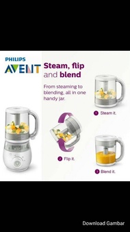 Philips Avent 4In1 Steam Blend Defrost Reheat Mesin Blender Makanan