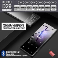 Ruizu D29 Mp3 Mp4 Audio Player Bluetooth Flac Lossless Hq Sq Portable