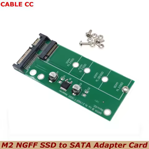 The Best Price M.2 NGFF SSD to SATA Adapter Card M.2 Interface to SATA 2.5 Inch Serial Solid State D