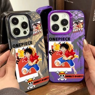Graffiti High Beauty Anime Luffy Phone Case Compatible for IPhone 15 14 13 12 11 Pro Max XR X/XS Max 7 8 Plus Exquisite Beautiful Appearance Phone Case