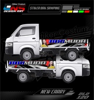 Stiker Bak Samping Pick Up New Carry Stiker Vinyl Custom Stiker Variasi All Pick Up Carry / T120ss /
