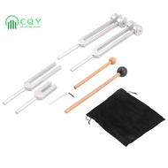 4Pcs Tuning Fork Set(128Hz,  136.1Hz, MI 528Hz, 4096Hz),for Healing Chakra,Sound Therapy,Reliever St