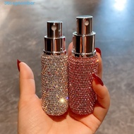 SEPTEMBER Diamond-encrusted Perfume Bottle, 10ml Mini Refillable Spray Bottle, Sample Vial Luxury Pr