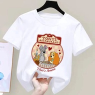 Disney Tony's Restaurant Lady and The Tramp Kids T-Shirt Disneyland Epcot Family