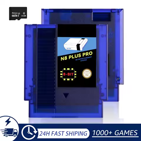 New N8 PLUS Game Cartridge For NES 8Bit 72PIN Consoles Region Free Game Card With Save Funtion