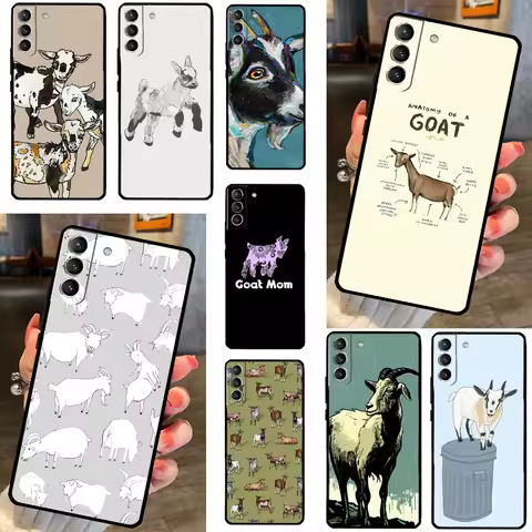 Cute Baby Pygmy Goat Case For Samsung Galaxy S20 FE S21 S22 S23 Ultra S8 S9 S10 Note 10 Plus 20 Ultr