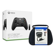 【618回饋10%】Xbox 無線控制器（磨砂黑）+ Windows 10專用無線轉接器套組+副廠手把包 贈副廠type c 線