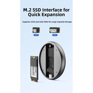 Magnetic M2 NVMe SSD Enclosure PD Charging 100W 2230 2242 Aluminum Portable Case