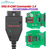 VAG K+CAN Commander 1.4 OBD2 Diagnostic Tools With FT232RL PIC18F25K80 Chip OBD 2 OBDII Scanner Cabl