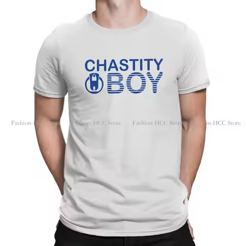 CHASTITY BOY Blue Label O Neck TShirt BDSM Bondage Discipline Dominance Submission Classic T Shirt M