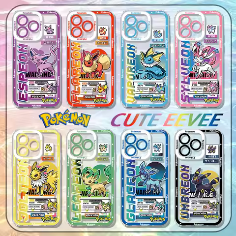 P-Pokemons Eevees Puzzles Phone Case For iPhone 17 16e 16 15 14 13 12 11 Mini Air Pro Max X XR XSMax