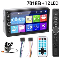 วิทยุติดรถยนต์ 7" HD 2Din 7018B จอมิลเลอลิงค์ GPS บูลทูด MP5 เครื่องเล่น พร้อมกล้องมองหลัง สำหรับติด