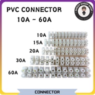 PVC Wire Cable Connector 10A-15A-20A-30A-60A Terminal Block 12 Position Barrier Wire Connector