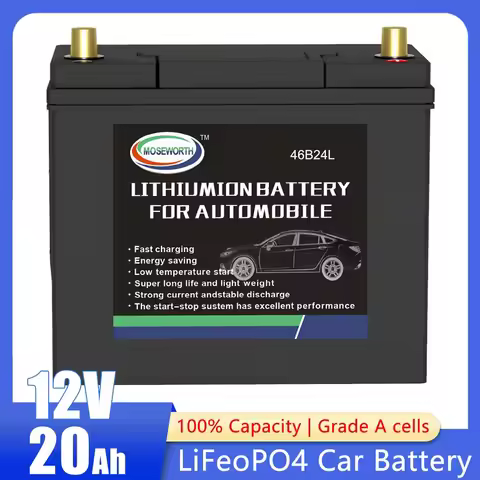 46B24L/R LiFePO4 Engine Battery 12V BMS Board Car Starter Battery Lithium Iron Phosphate Batteries L