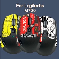 Mouse Skin Anti-Slip For Logitechs M720 Triathlon Multi-Device Wireless Mouse Optical Side Grips Ela