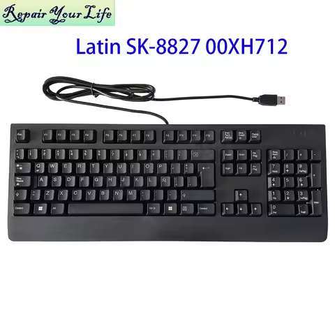 SK-8827 8823 00XH712 Latin Spanish ThinkStation Keyboard For Lenovo P520 P520C P620 P710 P720 P910 P
