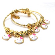 BC Bangle Baby 999.9 Gold Plated 24K Emas korea Hello Kitty BG2-35-2