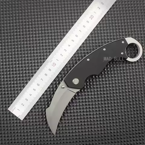NEW Karambit 8cr13mov Blade Training Practice G10 handle Claw Knife Sharp hand Outdoor survival fold