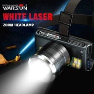 WARSUN Powerful Led Headlamp Headlight Zoom Head Lamp Flashlight USB Rechargeable Fishing Lantern He