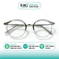 KAO Plus colorful round shape women's fashion eyeglass frames made of plastic and metal C5311