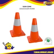SIGN CONE 210x210x325 1908 GREEN LEAF