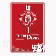 Manchesters United Fc Tin Wall Sign Metal Plaque Poster Warning Sign Iron Painting Art Decor For Bar Cafe Garden Bedroom Office Hotel Park