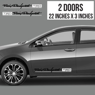TRD Racing Development Car Sticker - Waterproof / Weatherproof Toyota