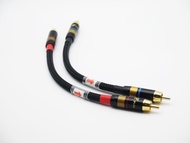 UU27 2PCS/Pair HIFI 4N-OFC RCA Cable Male-Male Audio Cable / 0.2m 0.5m 1m 1.5m 5M Black