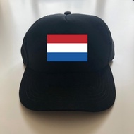 Premium velcro baseball cap with Dutch flag design