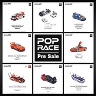 PreSale POP Race 1:64 CLK GTR KPGC10 Singer R32 R33 CIVIC EG6 RX7 Chrome Diecast Car Model Collectio