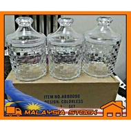 GIACOMO Cookies Jar Balang Kuih 3pcs in 1 set Balang Kuih Raya BALANG BISKUT Kitchen Aplliances Acry