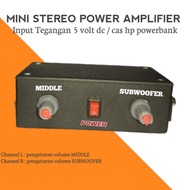 mini power amplifier stereo 5 volt rakitan pam 8043 2 × 3 watt