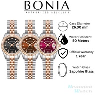 [Official Warranty] Bonia BNB10550 Series Bonia Watch Monogram Women's 26mm Stainless Steel Watch Wa