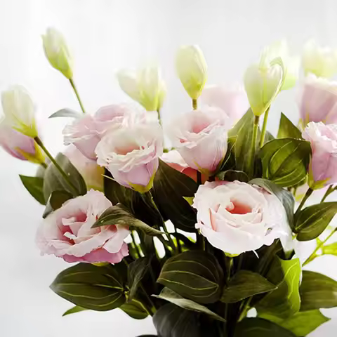 3 branches 70cm Artificial Flower Wholesale Trigeminal Eustoma Flower Home Decoration Fake Flower We