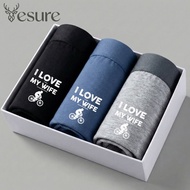 I Love My Wife Boxer Briefs For Men Cotton Underwear Set With Bicycle Design Gift For Husband And Bo