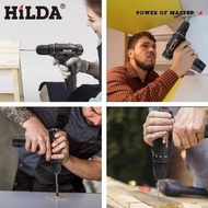 ORIGINAL HILDA bor baterai Cordless Drill bor cas baterai Mesin Bor