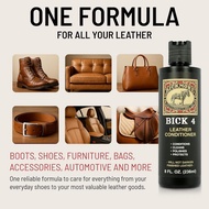 Bickmore Bick 4 Leather Conditioner & Cleaner, Won't Darken Boots, Couch, Made in USA, For Shoes, Fu