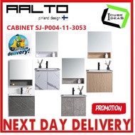 AALTO SJ-P004-3053 FLO CABINET SERIES DARK MARBLE / STONE / WHITE MARBLE / WOODGRAIN BASIN AND MIRRO