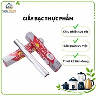 WIN HOME Food Foil – Heat Resistant Food Wrapping Foil Roll, BBQ Grilling, Convenient Food Preservat