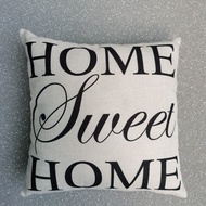 bantal sofa bekas termasuk isi " home sweet home"